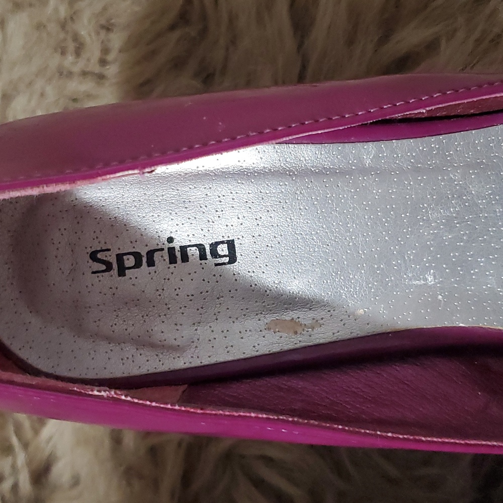 SPRING Light Purple Leather-Like Patent Heels- Size Euro 38 - Picture 5 of 16